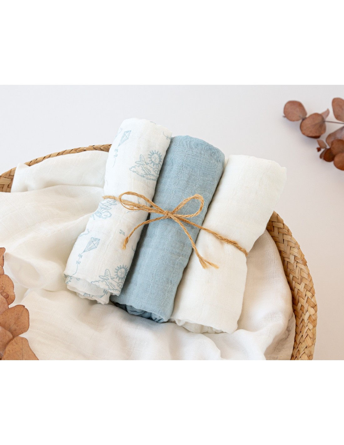 PACK 3 MUSELINAS ESTAMPADOS