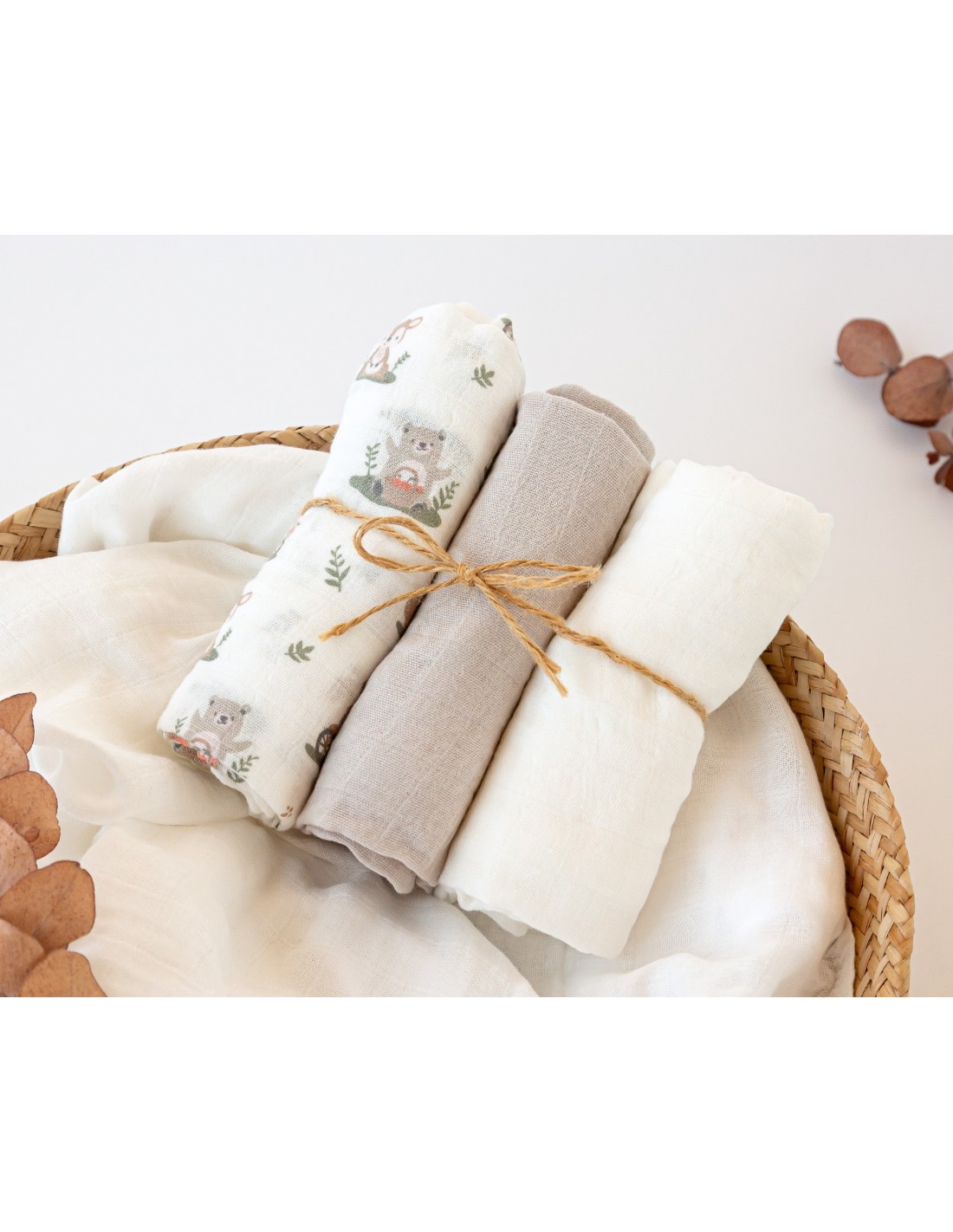 PACK 3 MUSELINAS ANIMALITOS